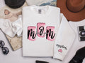 Custom Mom Sweatshirt with Kid Name on Sleeve Personalized Mama Sweatshirt Gift Momma Sweatshirt Christmas Gift for Mom Gift for Her Sweatshirt – Soft Feel · Top Pick For Any Outfit