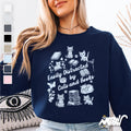 Easily Distracted by Cats and Books Sweatshirt Cute Cat Book Lover Crewneck Cozy Gift for Readers and Feline Fans Sweatshirt – Bold Style · Trending Graphic Apparel