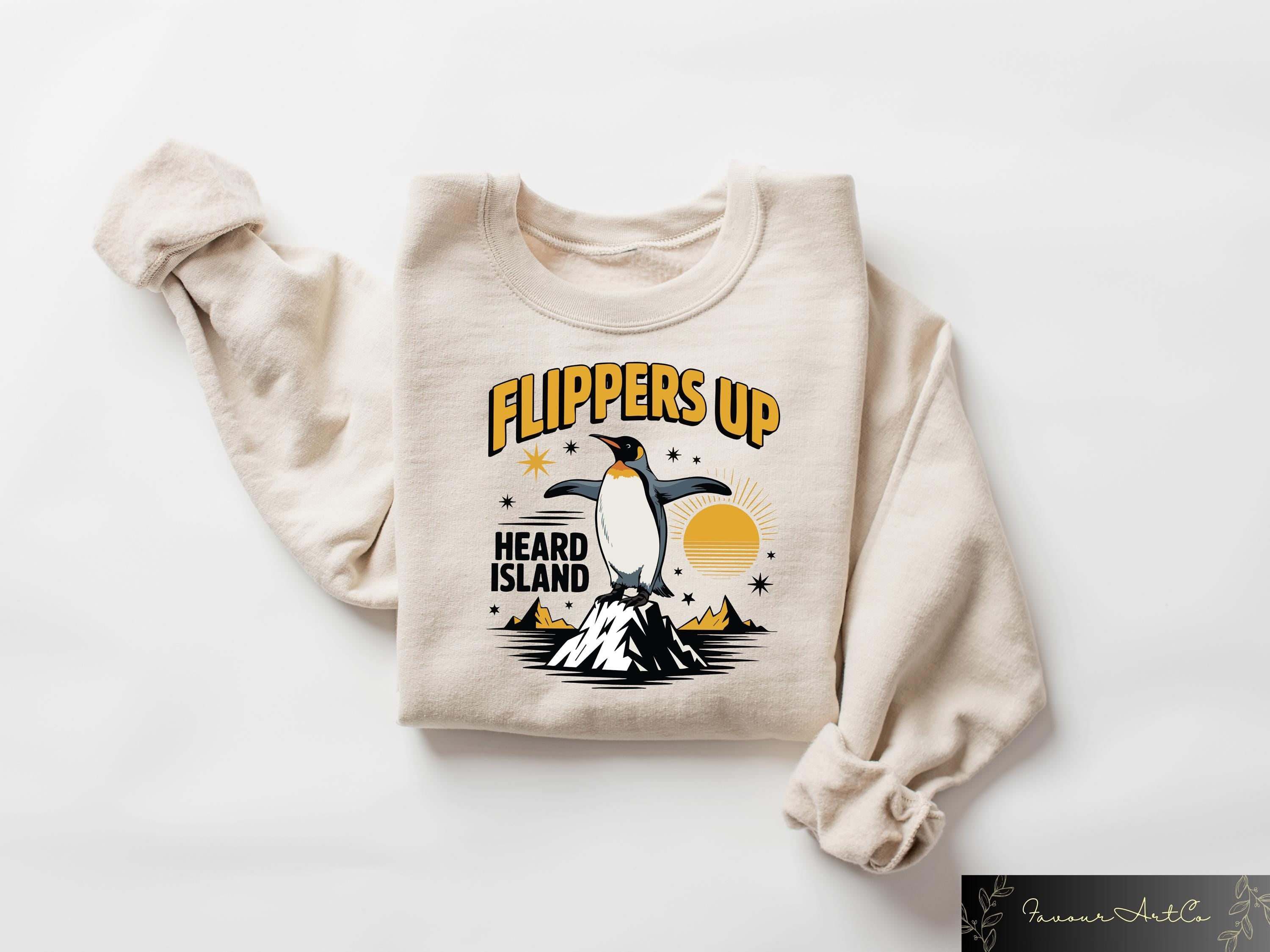 Flippers Up Sweatshirt Retro Comfort Subtle FDT T shirt Resistance Protest Shirt Funny Political Gift Penguins Against Tariffs Tee Sweatshirt – Fan Favorite · Trending Graphic Apparel