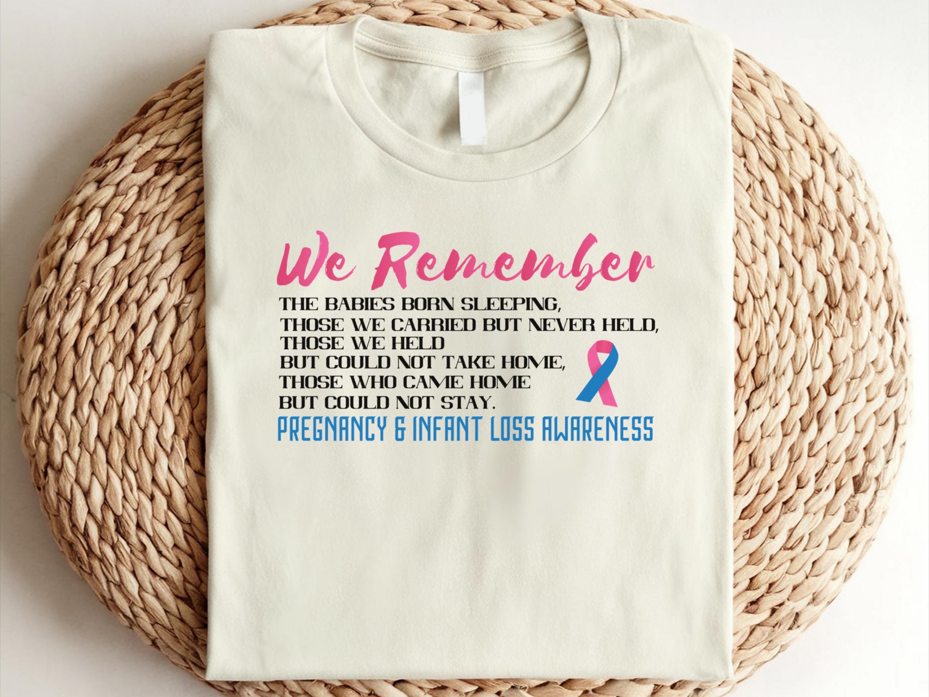Pregnancy and Infant Loss Awareness Shirt Baby Loss Support Shirt Miscarriage Shirt Mom Angel Baby Shirt Loss Angel Mom Shirt Graphic Tee – Fan Favorite · Great Gift For Fans