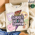 Schools Out For Summer Sweatshirt Last Day of School Teacher Summer Crewneck Summer Break Shirts End of School Year Sweatshirt – Easygoing Wear · Trending Graphic Apparel