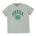 SikSilk Mens Grey Tshirt Casual Urban Designer Street Crew Neck Short Sleeve Graphic Tee – Aesthetic Look · Great Gift For Fans