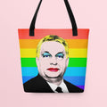 Viktor Orbn39s Pride Tote bag LGBTQ Rainbow Pride Bag Outfit Idea for Budapest Pride Szivrvnyos Orbn Tska Tote Bag – Cozy Vibes · Perfect For Daily Wear