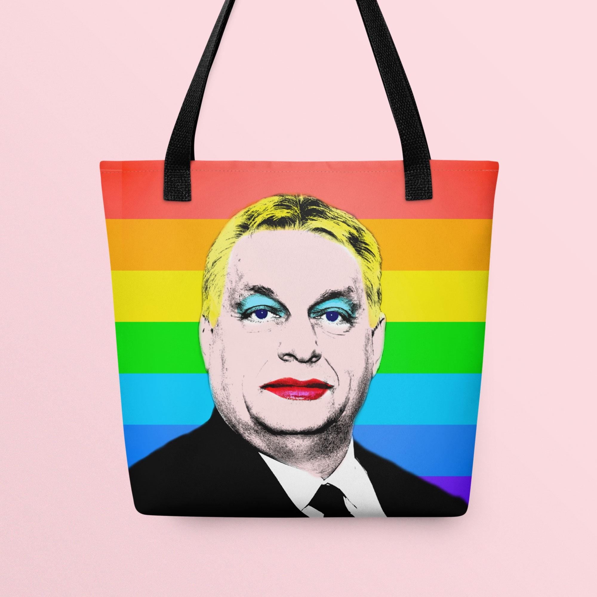 Viktor Orbn39s Pride Tote bag LGBTQ Rainbow Pride Bag Outfit Idea for Budapest Pride Szivrvnyos Orbn Tska Tote Bag – Cozy Vibes · Perfect For Daily Wear