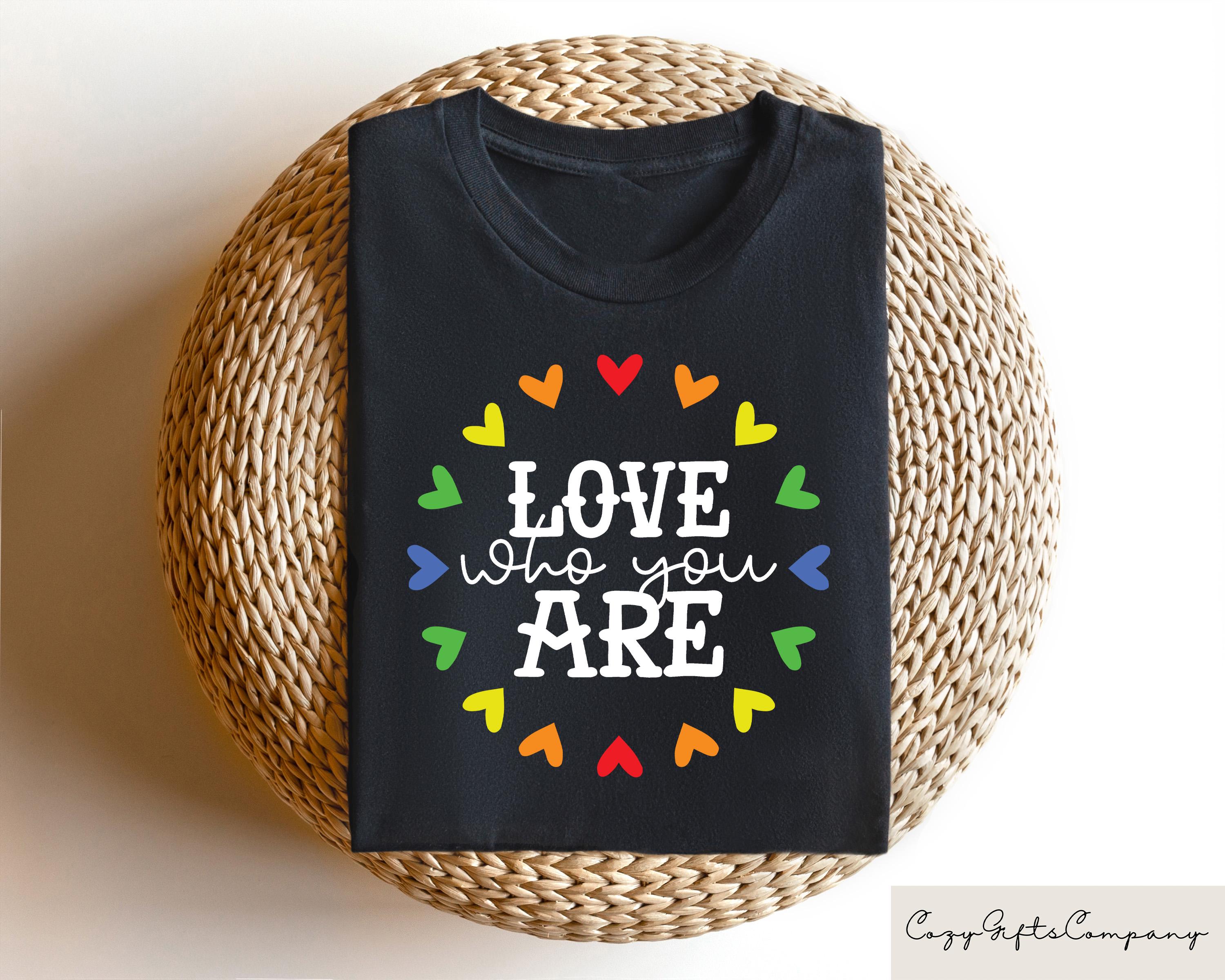 Love Who You Are T shirt LGBTQ Love Shirt Pride Month Sweatshirt Gay Pride Gift Transgender Tee Human Rights Crewneck Queers Outfit Sweatshirt – Feel-Good Design · Perfect For Daily Wear