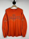 Vintage Harley Davidson London Orange Long Sleeve Graphic Tee – Feel-Good Design · Perfect For Daily Wear