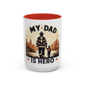 Hero Dad Coffee Mug Firefighter Gift Fathers Day Cup Daddy Mug Gift For Dad Inspirational Mug Dad Appreciation My Dad Is Hero Graphic Tee – Bold Style · Must-Have Style