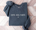 Funny Sweatshirt for Coffee Plant and Dog Lovers Comfy Crewneck Perfect Gift Idea for Mom Dad Best Friend Sweatshirt – Feel-Good Design · Perfect For Daily Wear