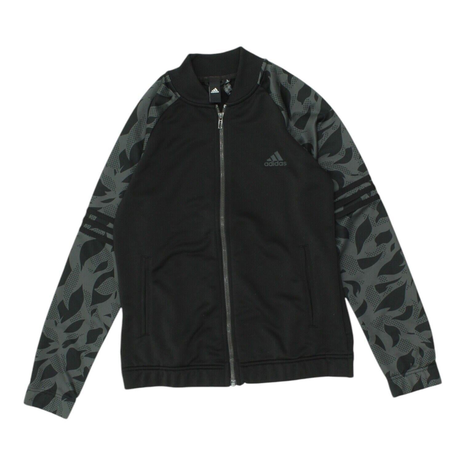 Adidas Black Track Jacket Mens Patterned Casual Designer Sportswear Full Zip Graphic Tee – Easygoing Wear · Must-Have Style
