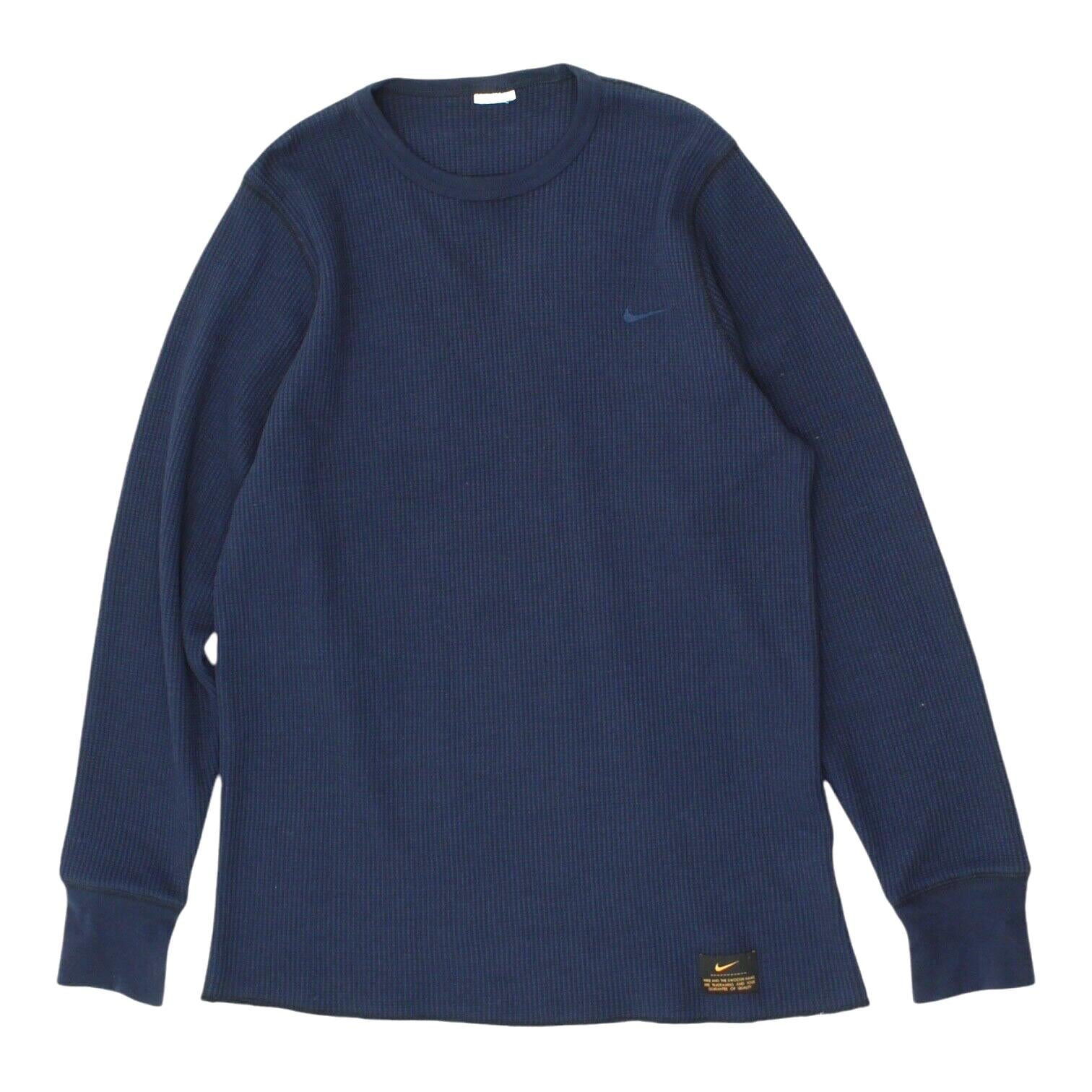 Nike Mens Navy Jumper Knit Designer Crew Neck Casual Sports Logo Streetwear Graphic Tee – Bold Style · High-Quality Print