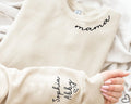 Personalized Mama Sweatshirt with Kid Names on Sleeve Mothers Day Gift New Mom Gift Cool Mom Sweater Cool Mom Gift Sweater Sweatshirt – Everyday Comfort · Top Pick For Any Outfit