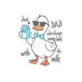 Humorous Dad Kiss Cut Stickers Funny Gift for Father39s Day Duck Design Laptop Decor Quirky Gift for Dad Unique Sticker Graphic Tee – Cozy Vibes · Great Gift For Fans