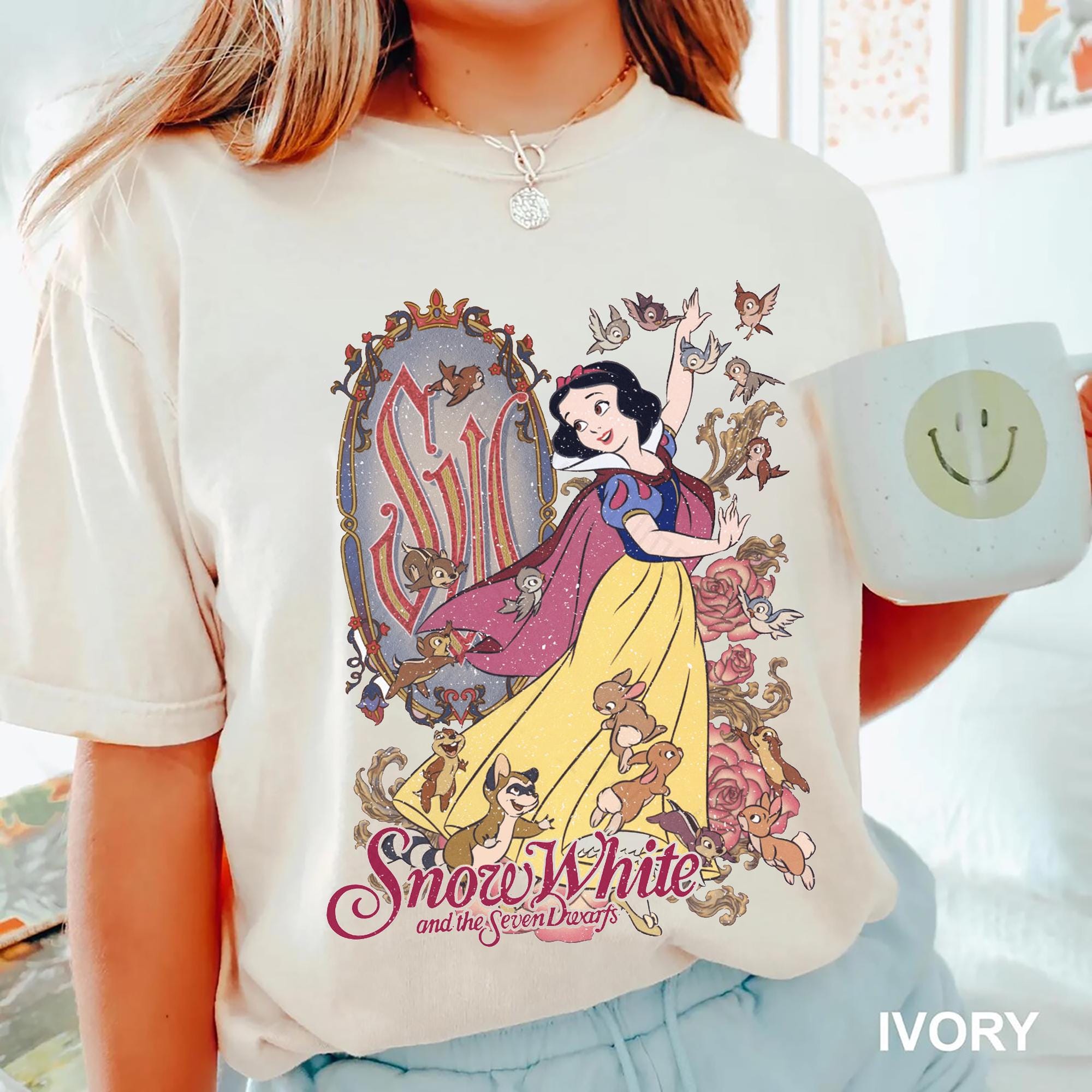 Retro Disney Snow White and the Seven Dwarfs Shirt Disney Trip Tee Snow White and The Seven Dwarfs Shirt Disneyworld Shirt Graphic Tee – Warm & Stylish · Great Gift For Fans