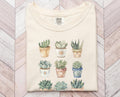 Cactus T shirt Watercolor Illustration of Potted Cacti Tee Plant Lover Gift Succulent Shirt Graphic Tee – Fan Favorite · Must-Have Style