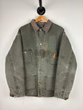Vintage Carhartt Chore Moss Green Blanket Lined Jacket Graphic Tee – Soft Feel · Top Pick For Any Outfit