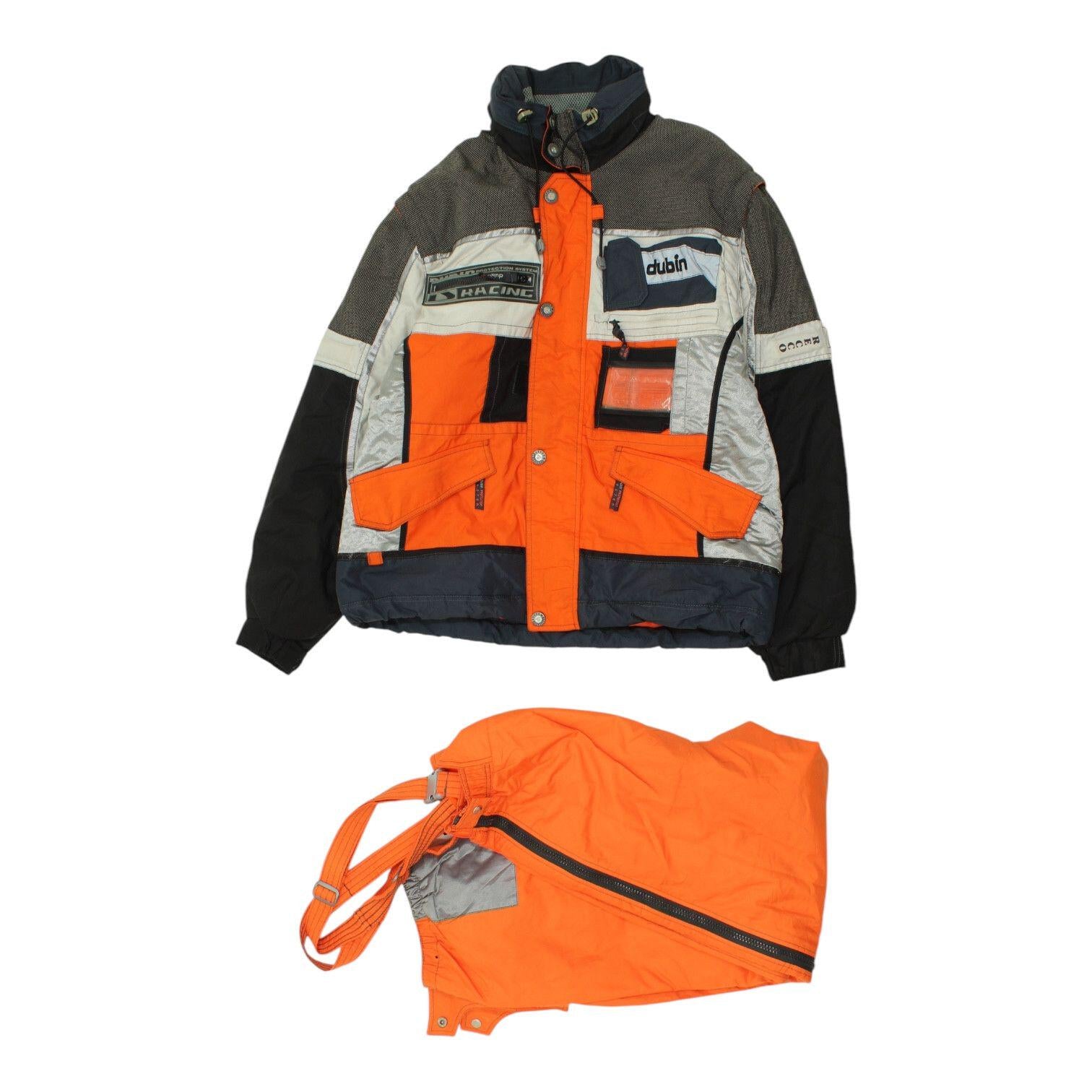 Dubin Orange Ski Suit Vintage Mens 2 Piece Winter Sports Skiing Racing Set Graphic Tee – Feel-Good Design · Trending Graphic Apparel