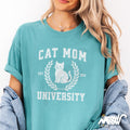 Cat Mom University T Shirt Funny College Style Cat Shirt for Cat Lovers Fur Baby Mamas Graphic Tee – Bold Style · Trending Graphic Apparel