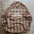 Vintage Y2K Brown Plaid Affliction Grunge Pearl Snap Shirt Graphic Tee – Everyday Comfort · Must-Have Style