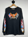 Vintage Eagle All Gave Some Some Gave All Flag Long Sleeve Size XL Graphic Tee – Bold Style · Must-Have Style