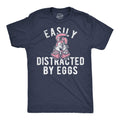Easily Distracted By Eggs Funny Egg Shirts Funny Bunny Easter Mens Tee Shirt Rabbit Shirts Easter Shirt Easter Bunny Shirt Graphic Tee – Soft Feel · Great Gift For Fans