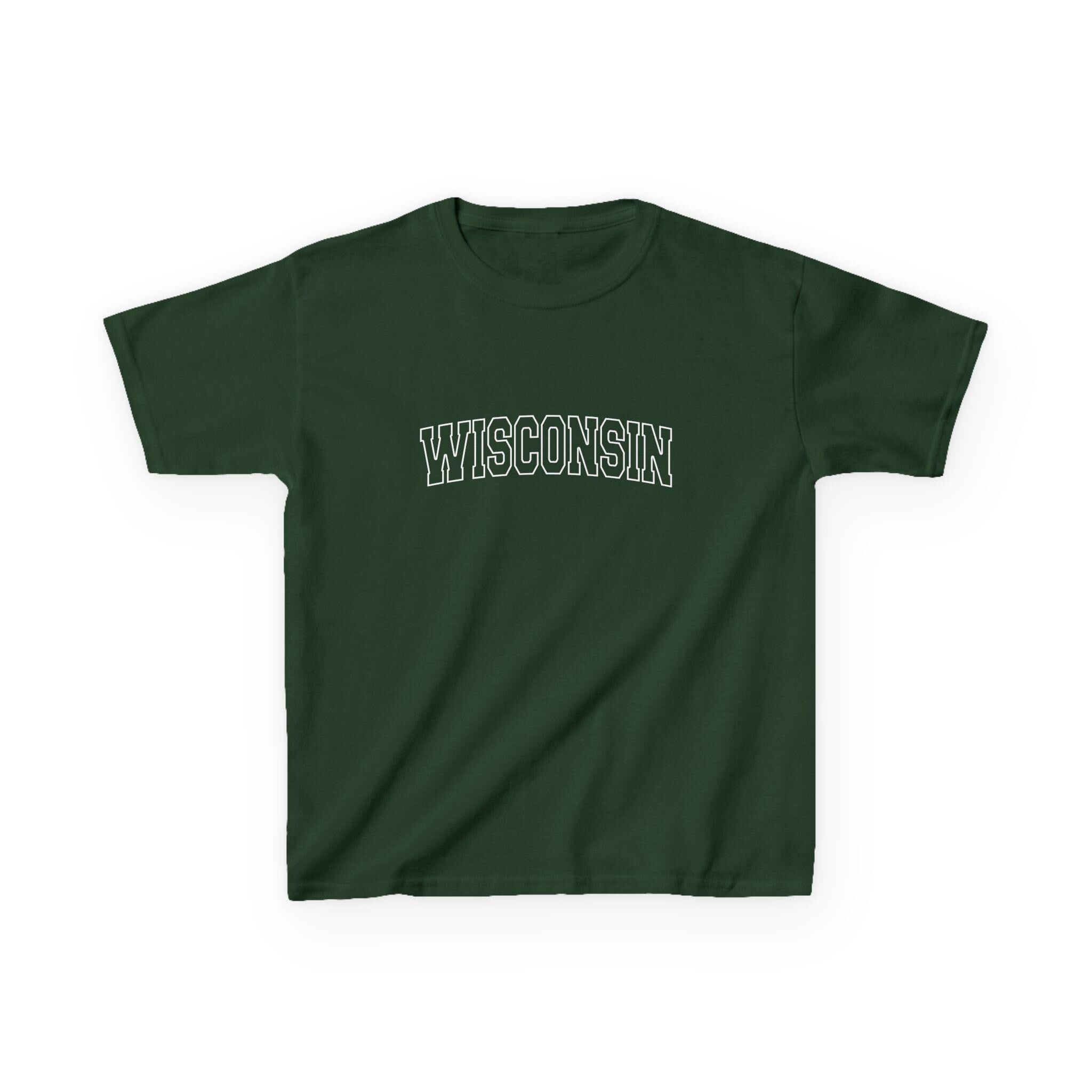 Wisconsin Kids Graphic Tee Youth TShirt Youth Cotton Shirt Graphic Tee – Premium Graphic · Great Gift For Fans