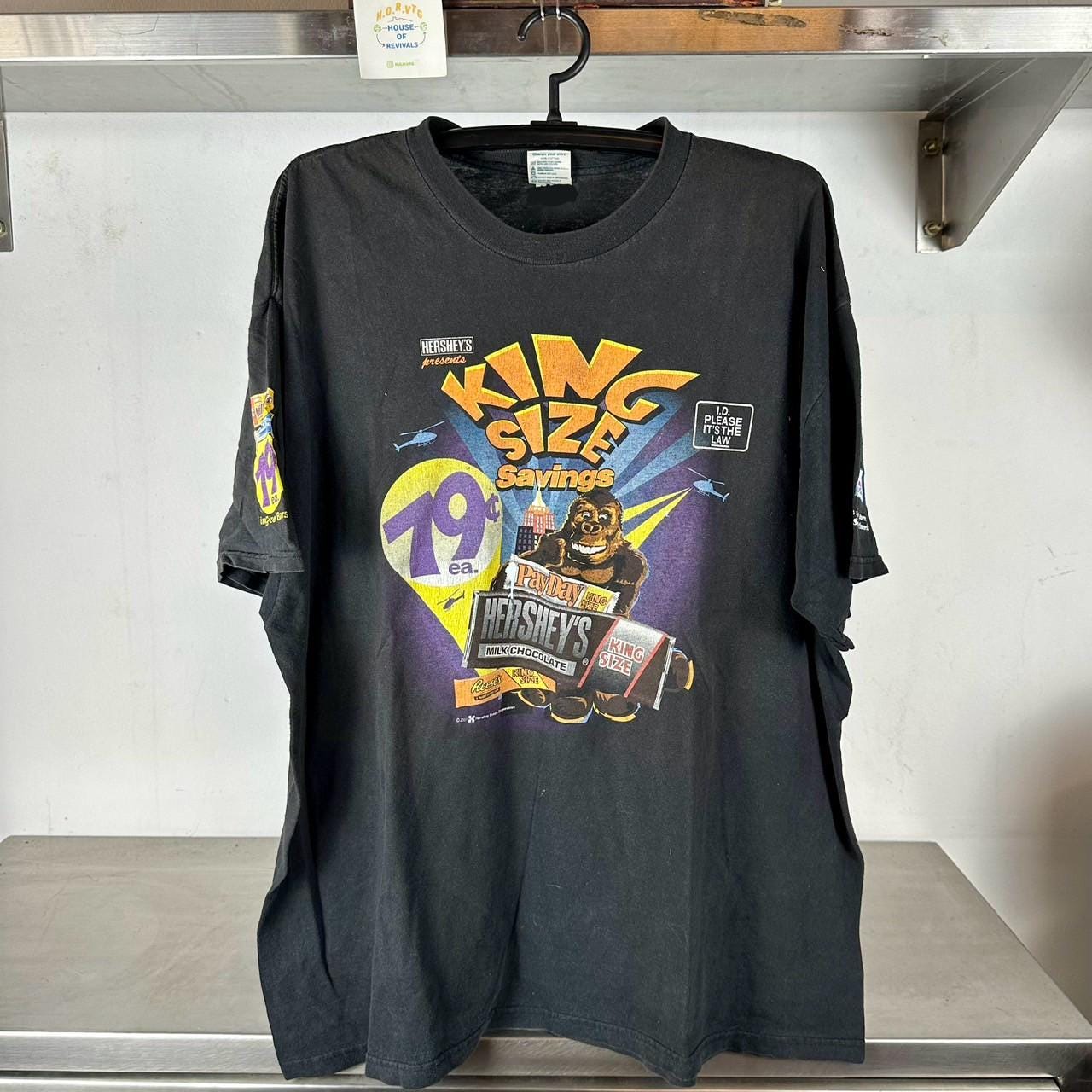 Vintage 2001 Hershey39s King Size Saving King Kong Snacks Candies Promo XL T Shirt Vintage Snacks Tshirts Promo T ShirtVintage Art Tshirts Graphic Tee – Easygoing Wear · Must-Have Style