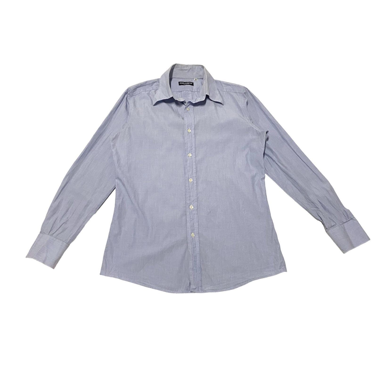 Dolce And Gabbana Mens Shirt Vintage DG High End Luxury Designer Blue Formal Graphic Tee – Easygoing Wear · High-Quality Print