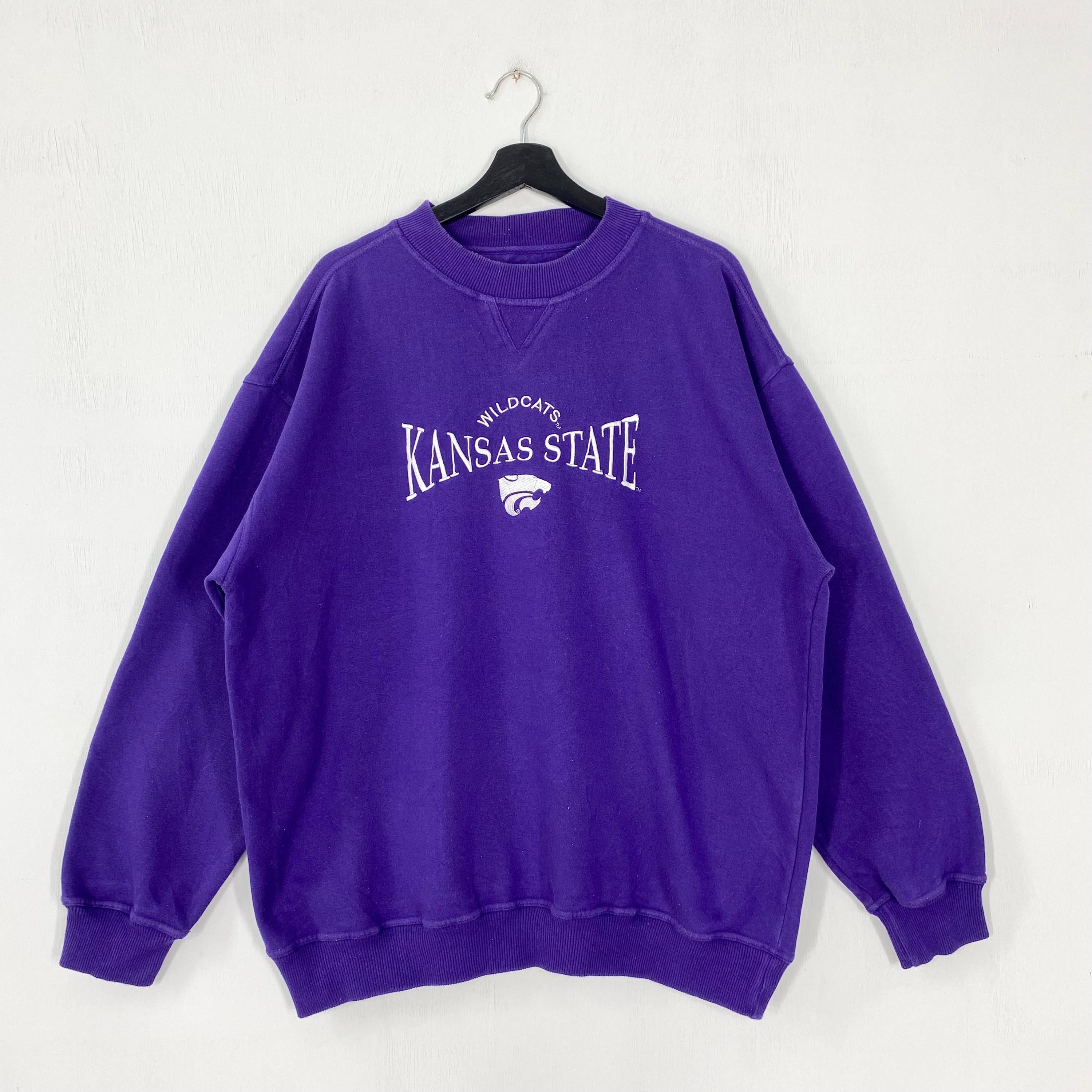 Vintage Kansas State University Sweatshirt Kansas State Crewneck Kansas Sweater Pullover Kansas State Wildcats Embroidered Logo XLarge Sweatshirt – Easygoing Wear · Perfect For Daily Wear