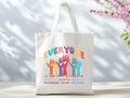 Idaho Teacher Tote Bag Everyone is welcome here Bag inclusion and equality Bag protest and resist tote idaho School Bag Teacher gift Tote Bag – Soft Feel · Top Pick For Any Outfit