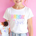 Rainbow Birthday Girl Shirt Personalized Birthday Girl TShirt Custom Girl Birthday Shirt Name Age Birthday Shirt Toddler Party Shirt 4th 3rd Graphic Tee – Bold Style · Perfect For Daily Wear