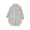Moschino Womens Long Shirt Vintage White Black Striped Designer Loungewear Graphic Tee – Warm & Stylish · Perfect For Daily Wear