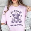 Seal of Approval T Shirt Funny Cowboy Pun Shirt for Animal Lovers Western Fans Graphic Tee – Warm & Stylish · Great Gift For Fans