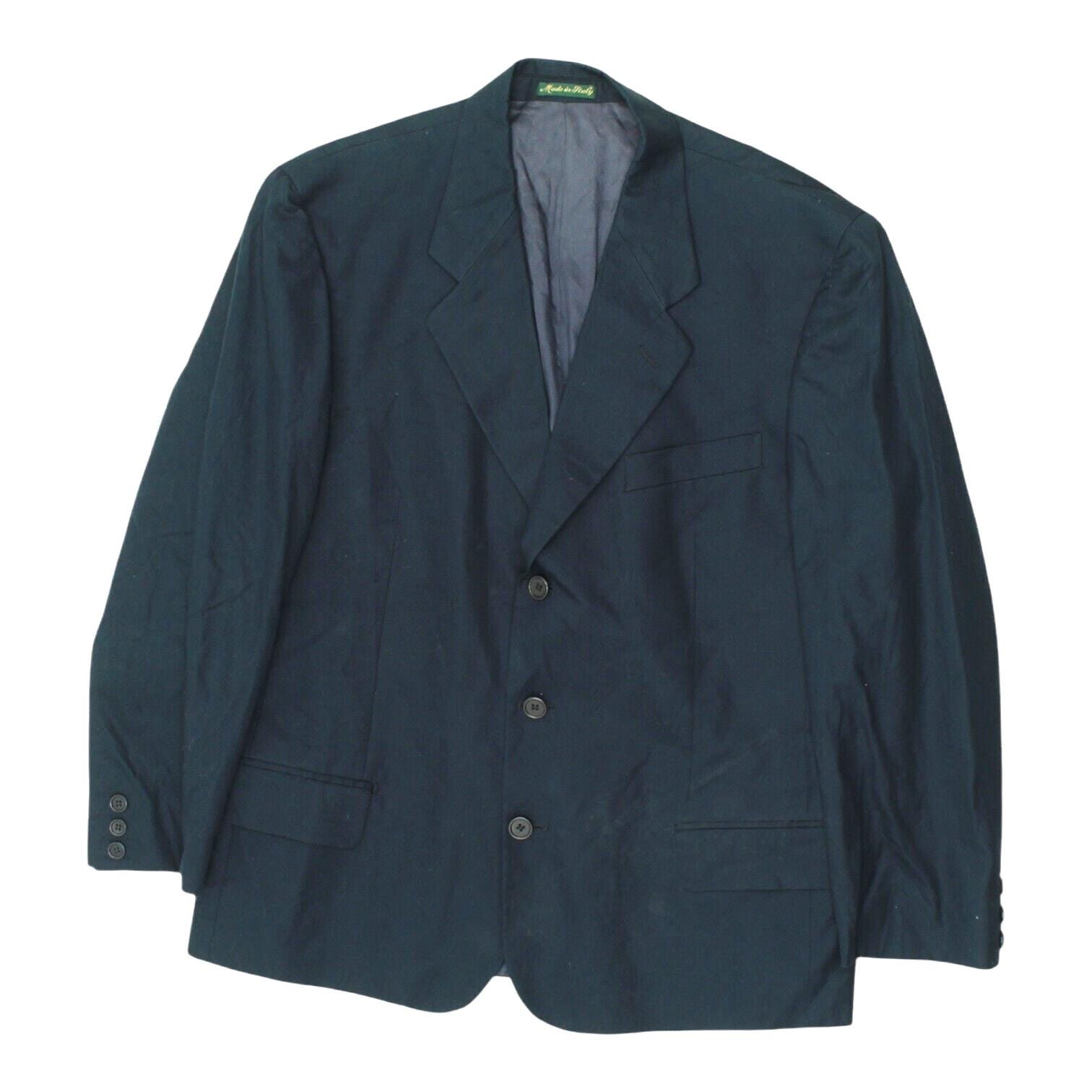 Yves Saint Laurent Blazer Jacket Vintage Mens Navy Formal 3 Button Suit Piece Graphic Tee – Bold Style · High-Quality Print