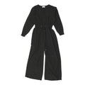 Weekday Womens Black Jumpsuit 1 Piece Designer V Neck Casual Designer Wide Leg Graphic Tee – Bold Style · Great Gift For Fans