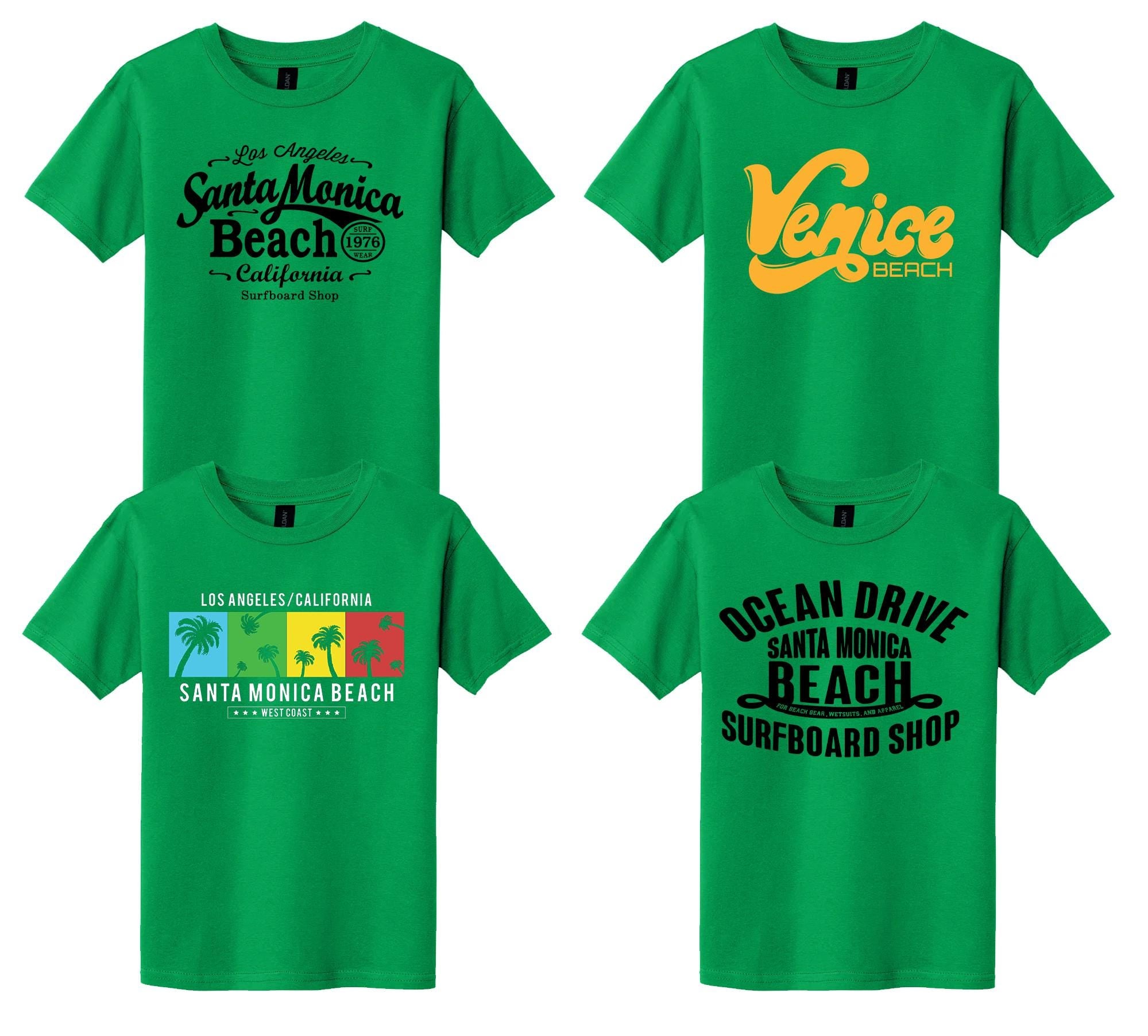 California Holiday T Shirts for Kids Venice Santa Monica Ocean Drive Graphic Tee – Cozy Vibes · Must-Have Style
