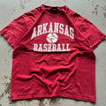 Vintage 90s Y2K Arkansas Razorbacks Baseball Heavy Shirt Graphic Tee – Soft Feel · Trending Graphic Apparel