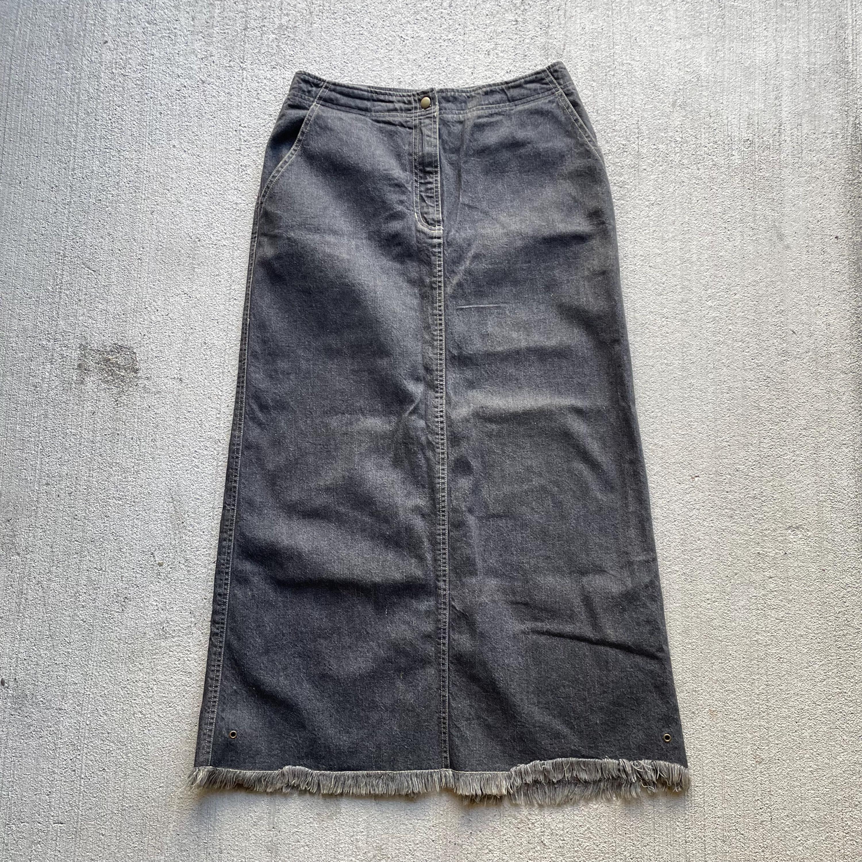 y2k black denim maxi skirt vintage 00s size Graphic Tee – Soft Feel · High-Quality Print