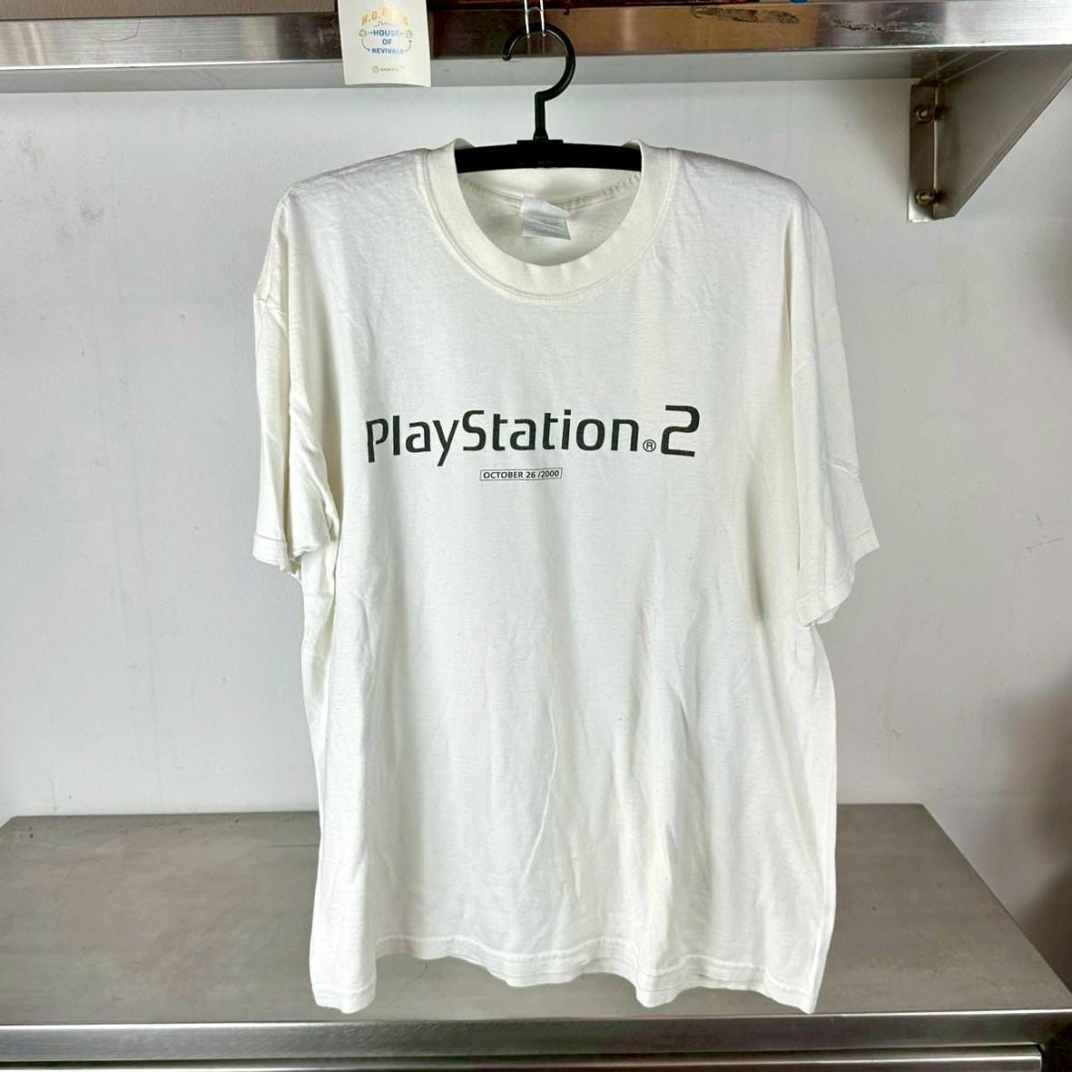 2000 Sony Playstation 2 PS2 Video Game Console Promo T Shirt Graphic Tee – Aesthetic Look · Must-Have Style
