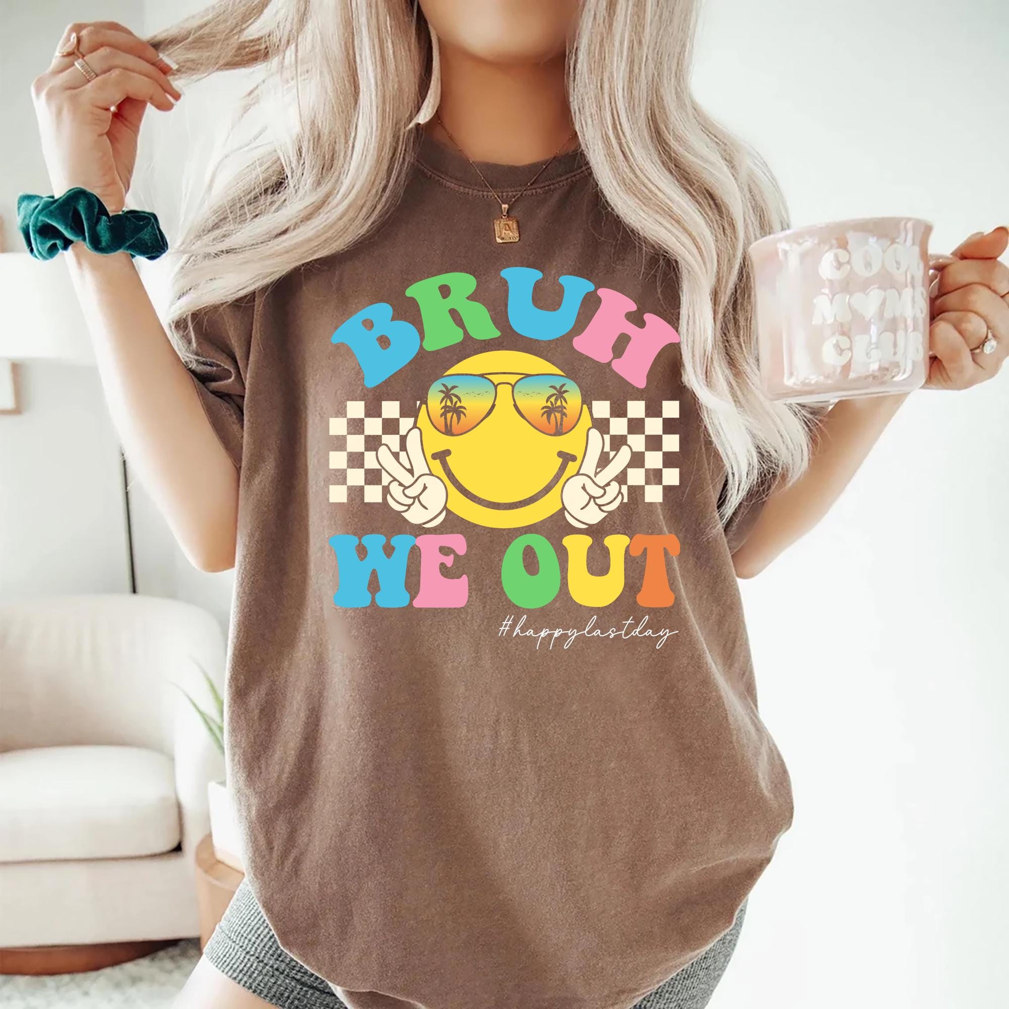 Bruh We Out Happy Last Day Shirt Last Day of School Tee Custom Teacher Appreciation Gift End of Year Teacher Summer Break Tee Goodbye Tee Graphic Tee – Everyday Comfort · Perfect For Daily Wear