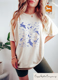 Bunnies In Space T shirt Retro Comfort Woman Shirt Inspirational Mom Sweatshirt Bunny Graphic Tee Rabbit Lover Gift Funny Woman Apparel Sweatshirt – Soft Feel · Top Pick For Any Outfit