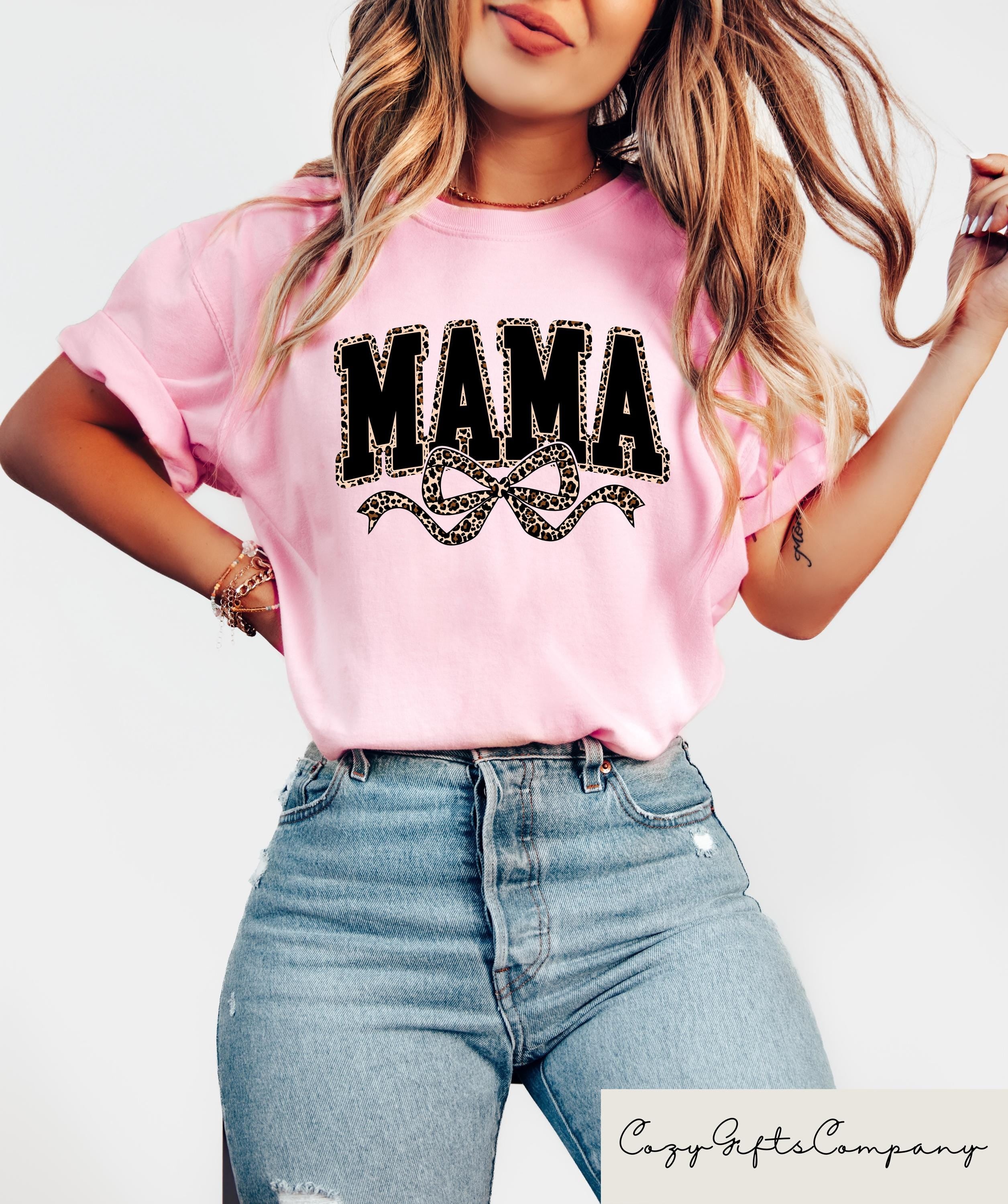 Coquette Bow Mama Tshirt Funny Mom Sweatshirt Mothers Day Shirt Coquette Mom Gift New Mama Tee Retro Mama Crewneck Mother Day Outfit Sweatshirt – Warm & Stylish · Great Gift For Fans