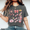 Nurse Shirt Registered Nurse Tee Nursing T Shirt RN LPN NP Stethoscope Chill Pills Bow Whimsical Graduation Gift Graphic Tee – Fan Favorite · Trending Graphic Apparel