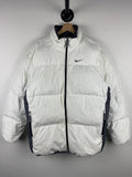 Vintage Nike Swoosh White Down Filled Puffer Jacket Size M Graphic Tee – Feel-Good Design · High-Quality Print