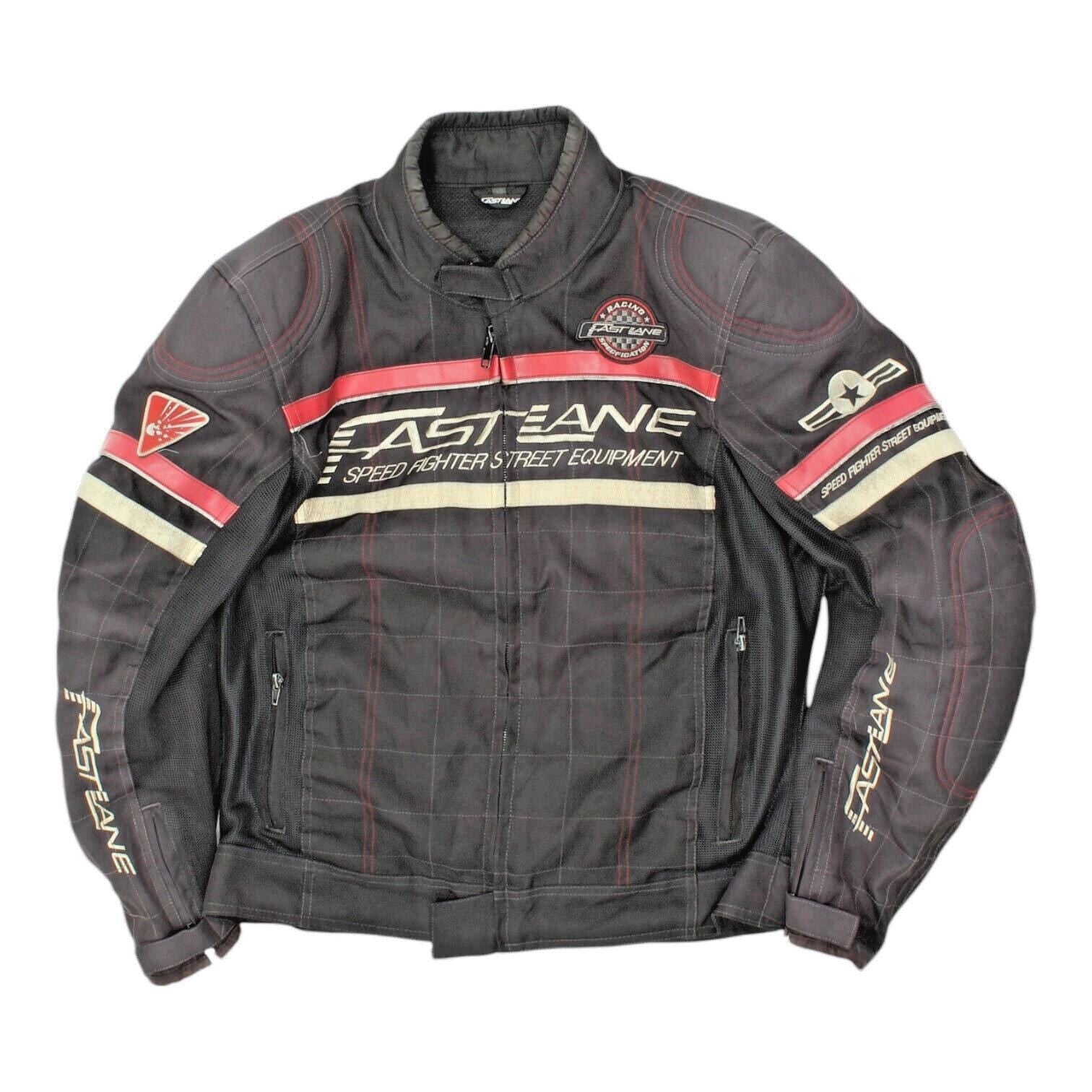 Fast Lane Motorcycle Jacket Vintage Mens Black Motorbike Clothing Biker Gear Graphic Tee – Premium Graphic · Great Gift For Fans