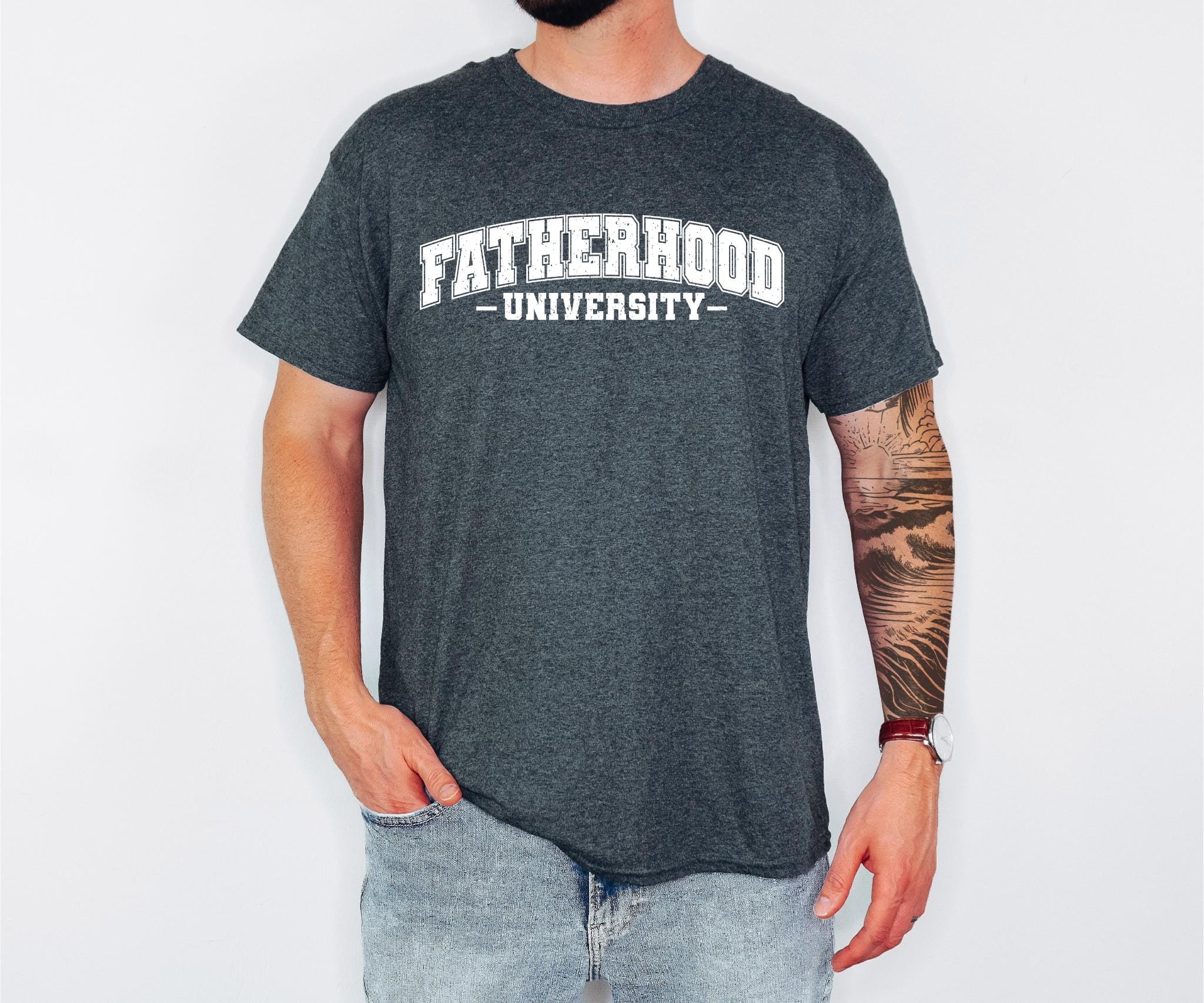 Fatherhood University Shirt Surviving Fatherhood Funny Father Tee Drinking Husband Father39s Day Gift Gift for Dad Gift for him Trendy Graphic Tee – Easygoing Wear · Great Gift For Fans
