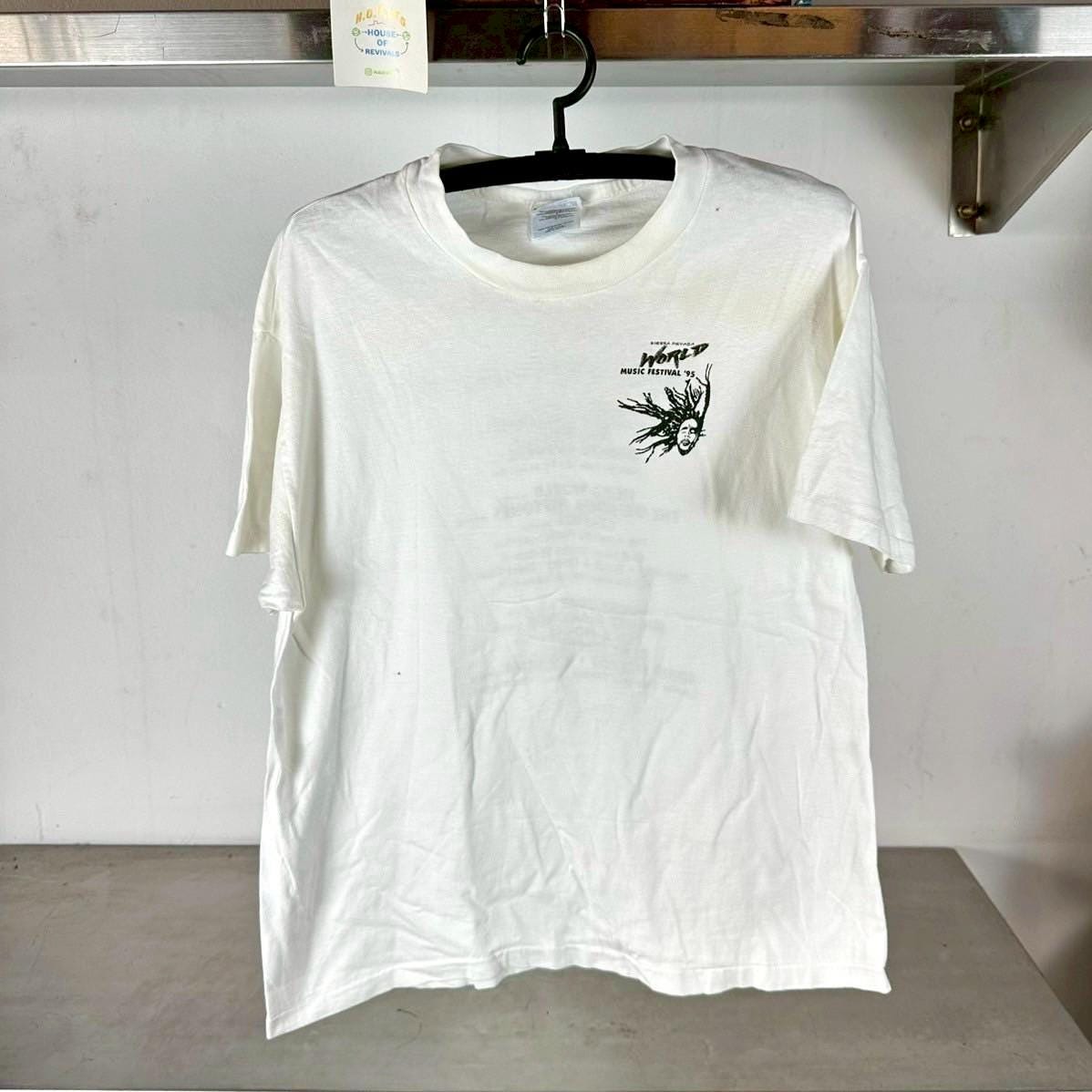 Vintage 1995 Reggae World Music Festival Concert Promo Large single stitch T shirt Reggae Music Music Tshirts Vintage Music Tees Graphic Tee – Bold Style · Great Gift For Fans