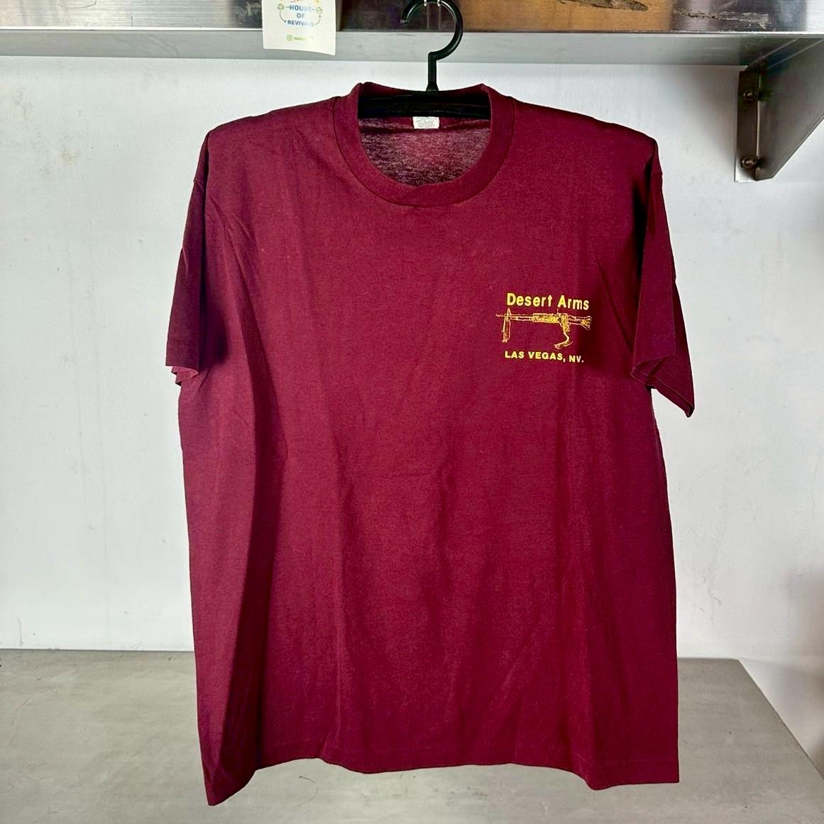 Vintage 80s Desert Arms M60 Machine Gun Nevada XL Single Stitch T Shirt Graphic Tee – Warm & Stylish · Must-Have Style