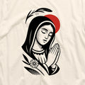 Marian Catholic T Shirt Virgin Mary Tee Floral Sun Women39s Religious Shirt Gifts for Women Mother Mary Graphic Tee – Easygoing Wear · Must-Have Style