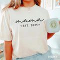 Custom Mama Est Year Shirt Personalized Mom Tee Mothers Day Gift Pregnancy Announcement Shirt Unique Mom Life Gift for Her Graphic Tee – Cozy Vibes · Great Gift For Fans