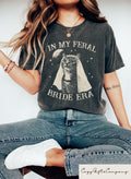 Retro Comfort Bride T shirt Funny Bride Shirt Cat Lover Bride Sweatshirt Retro Bridal Gift Feral Cat Bride Era Tee Wedding Outfit Sweatshirt – Cozy Vibes · Great Gift For Fans
